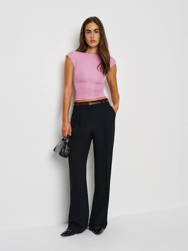 Top en maille Darra - Rose