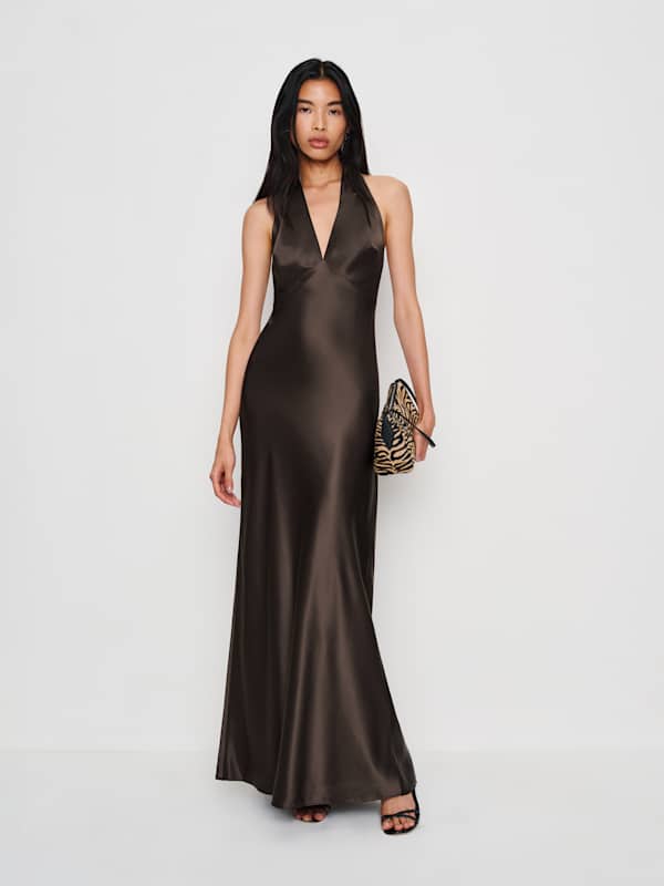 Robe en soie Daniela - Perle noire