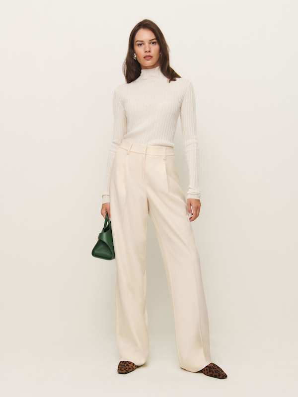 Alex Mid Rise Pant - Horchata