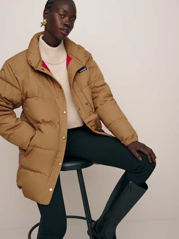 Patagonia W's Cotton Down Parka - Nest Brown