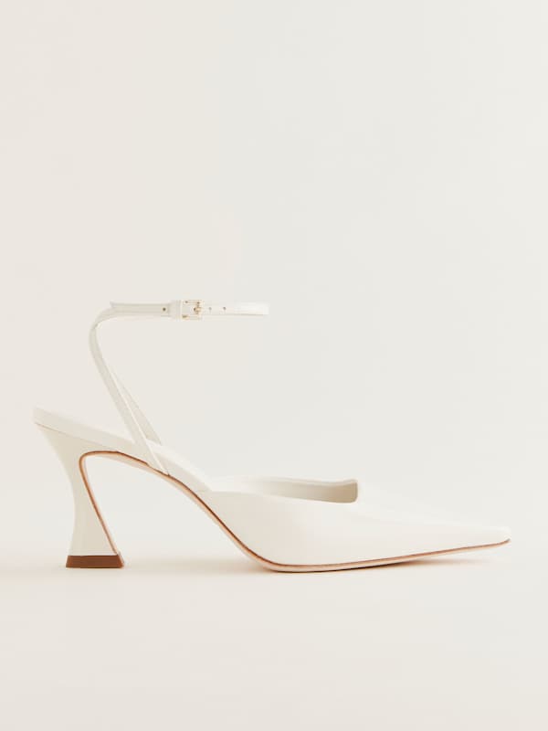 Natasha Pump - White Patent