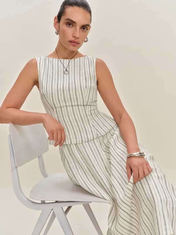 Ensemble en lin Moya - Rayures Elsie