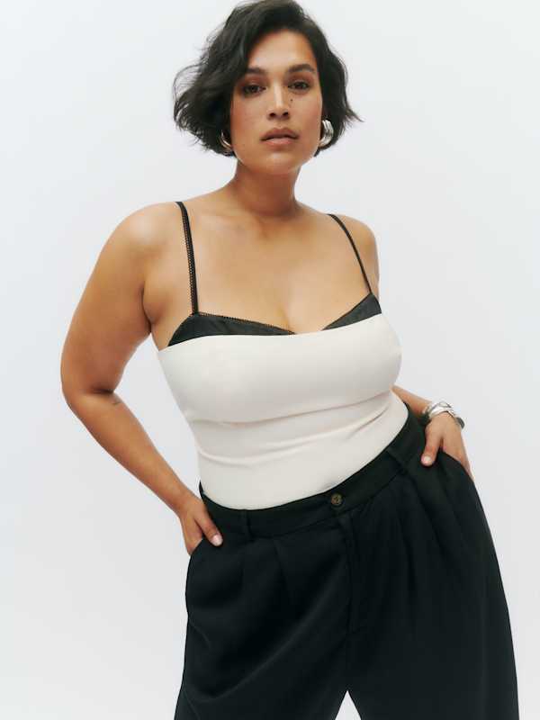 Top Melanie grandes tailles - Ivoire