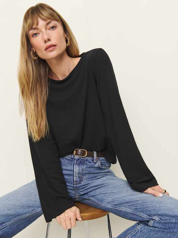 Top en maille Eternity - Noir