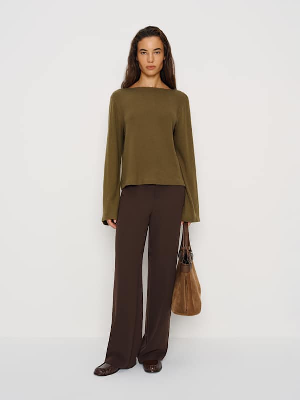 Eternity Knit Top - Moss Garden