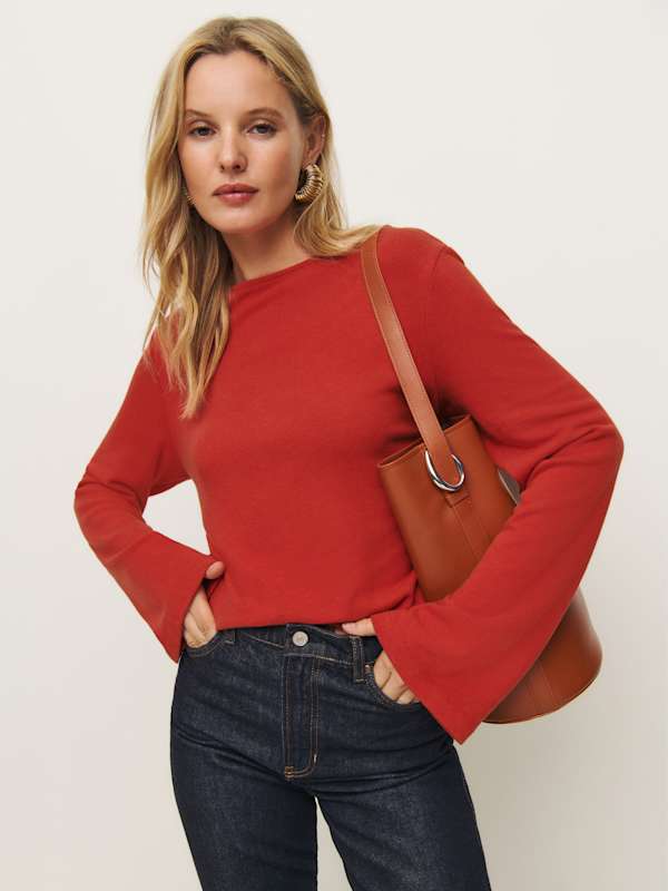 Eternity Knit Top - Sundried Tomato