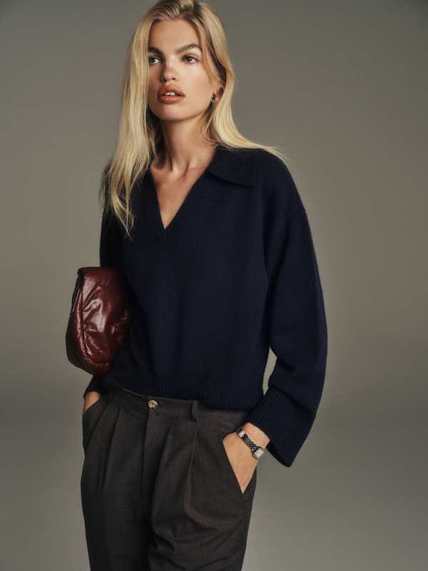 Brooke Cashmere Cropped Turtleneck