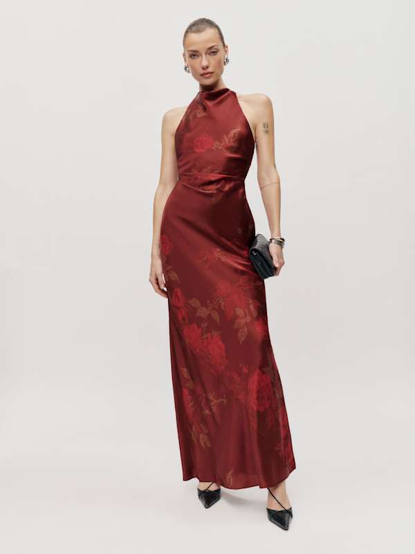 Anaiis Silk Dress - Barcelona Border