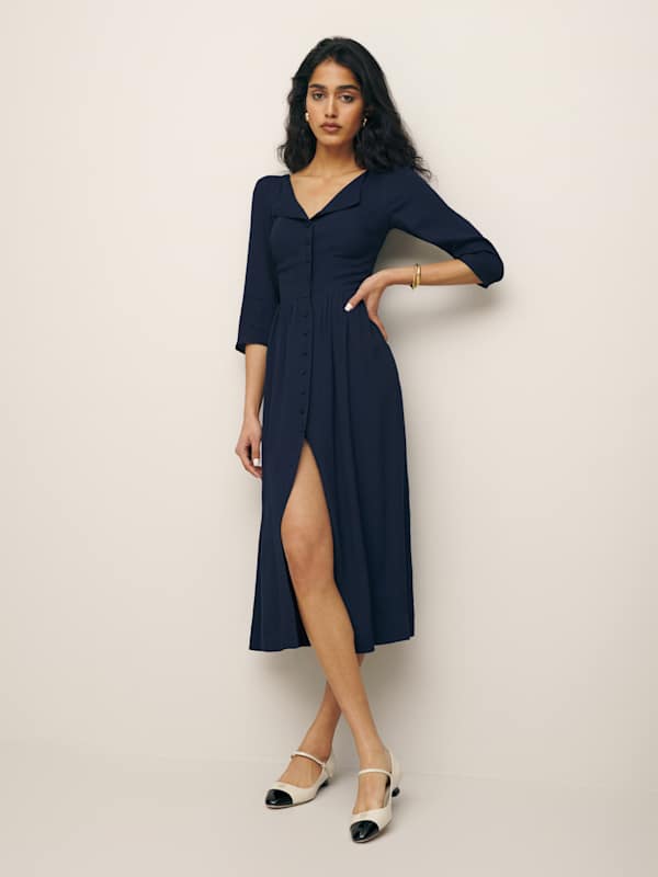 Adair Dress - Navy