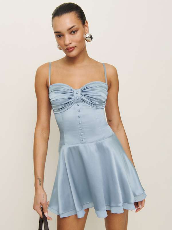 Robe en soie Ursula - Minéral