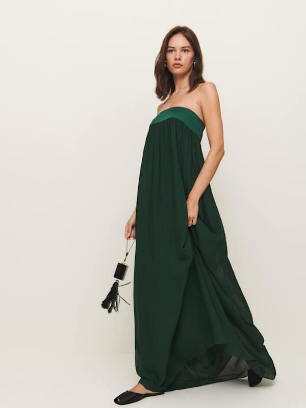 Robe Maribelle - Vert forêt