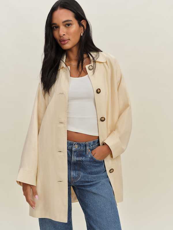 Veste en lin Irene - Sucre