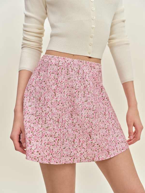 Brandy Linen Skirt - Rosin