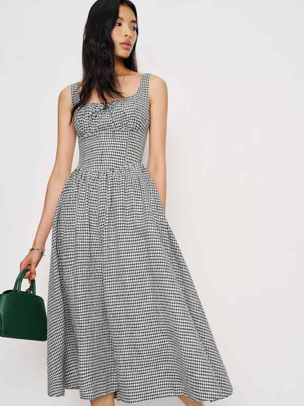 Balia Linen Dress - Remy Check