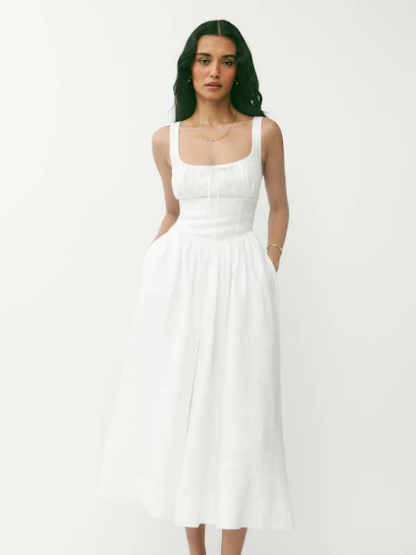 Robe en lin Balia - Blanc