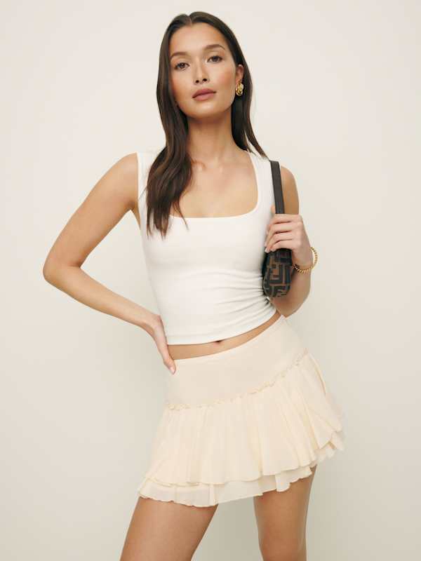 Adina Low Waist Skirt - Sugar