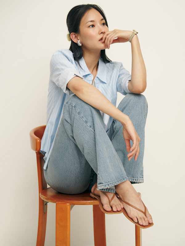 Vincenza Thong Sandal - Pecan