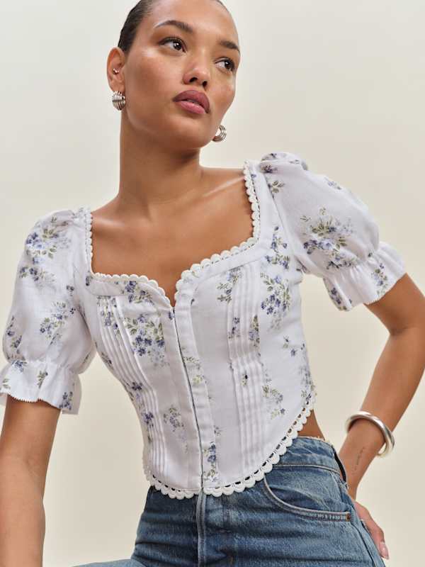 Simmie Linen Top - Truly