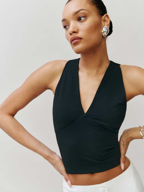 Top en maille Bowie - Noir