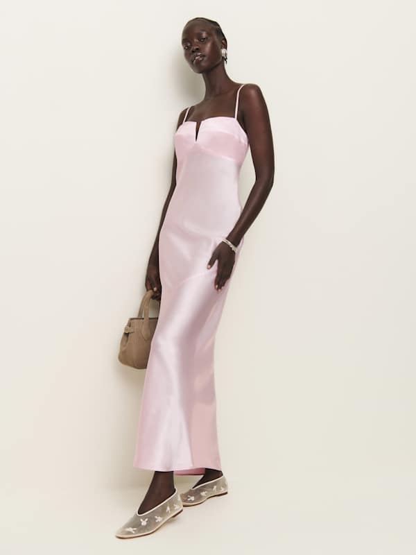 Brie Silk Dress - Cherry Blossom