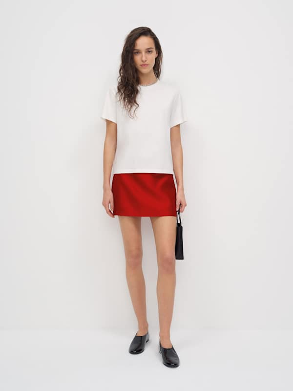 Carla Low Waist Skirt - Red