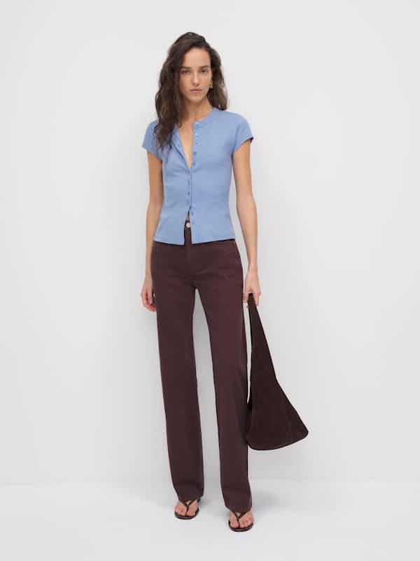 Raelynn Knit Top - Skyline