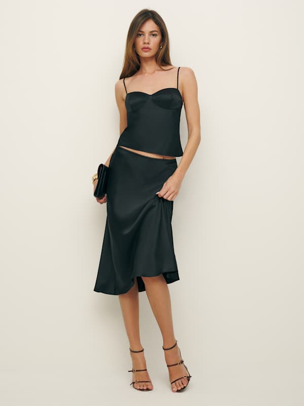 Sia Silk Two Piece - Black