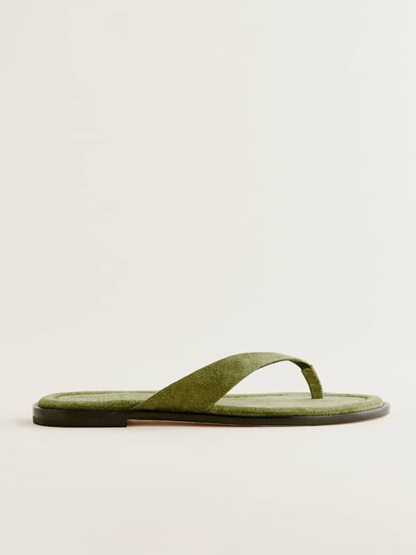 Jessie Thong Sandal - Avocado Suede
