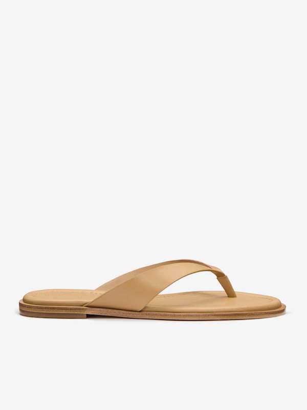 Jessie Thong Sandal - Buff Leather