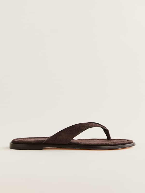 Jessie Thong Sandal - Espresso Suede