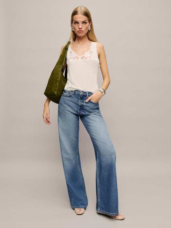 Cary Lived-in Wide Leg Jeans - Nosara