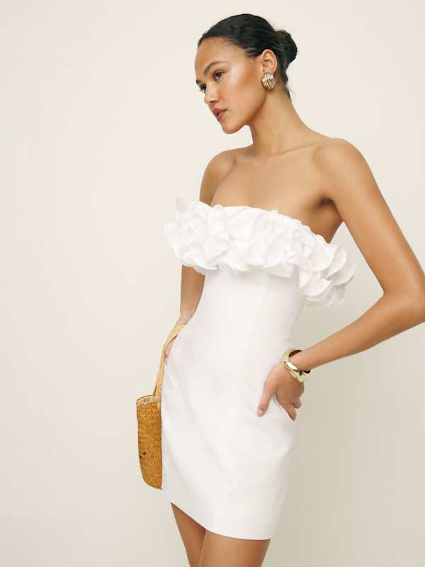 Tracy Linen Dress - White