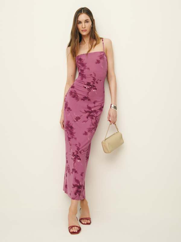 Elise Knit Dress - Hothouse Rose