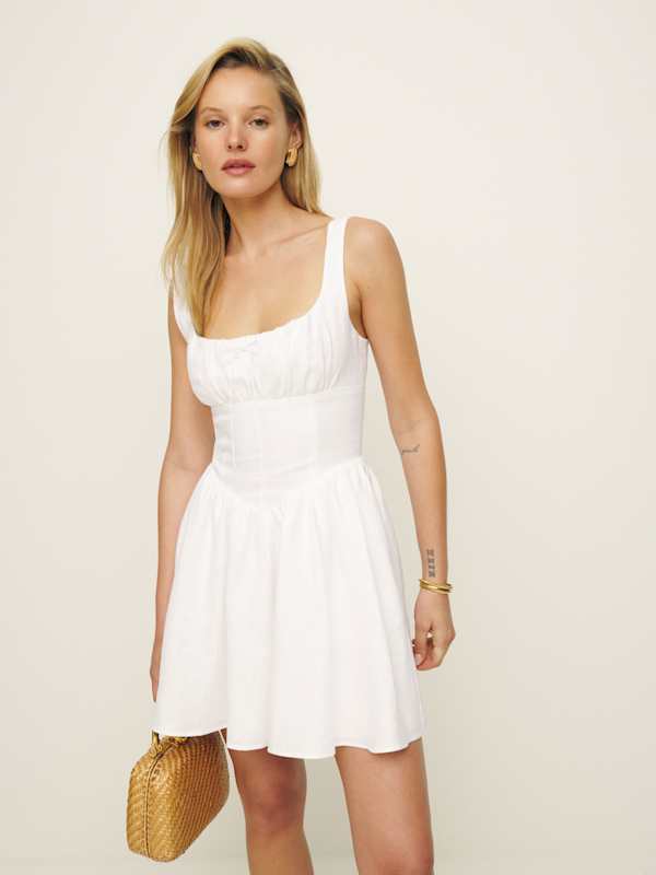Robe en lin Daria - Blanc