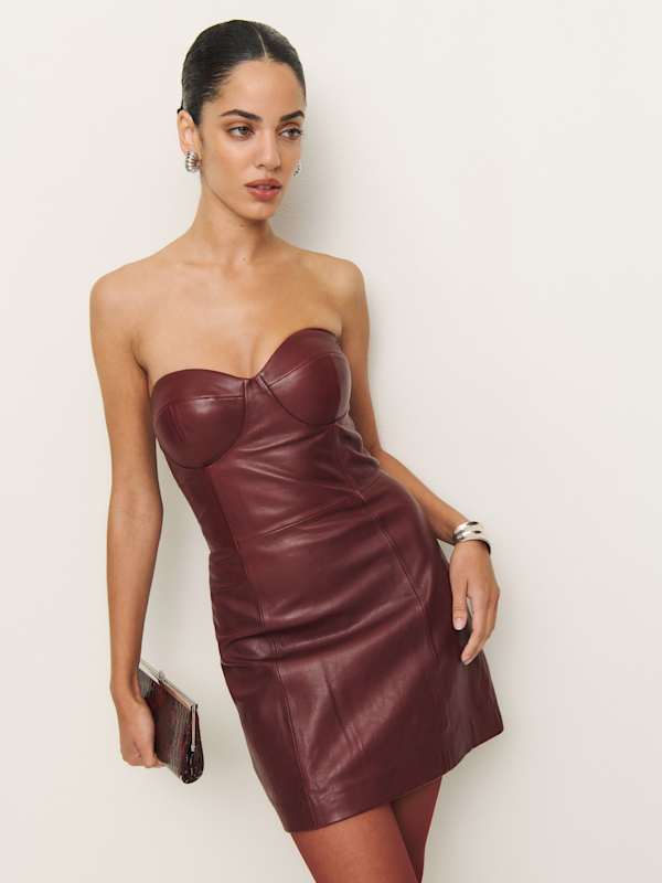 Robe en cuir Veda Olivia - Chianti