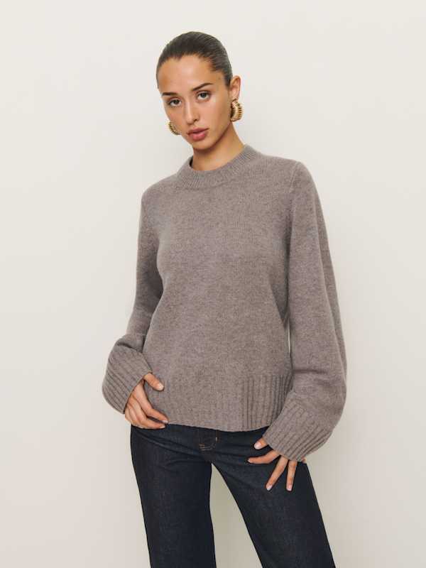 Pull ras-du-cou en laine régénérative Calloway - Loir