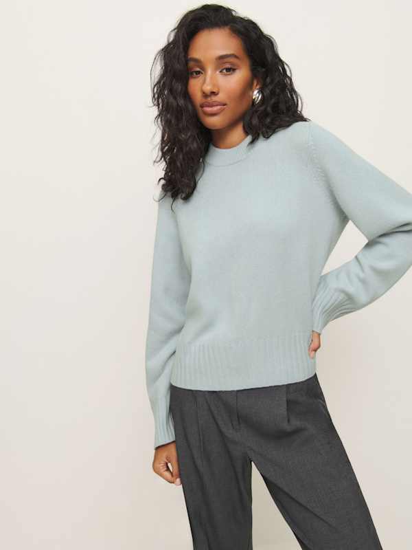 Pull ras-du-cou en laine régénérative Calloway - Horizon