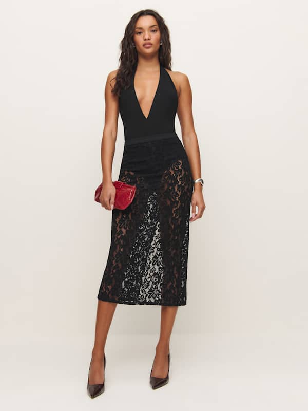 Rylee Skirt - Black Lace