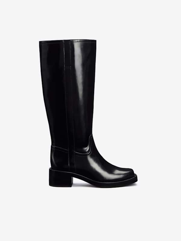 Bottes hauteur genou Frances - Noir