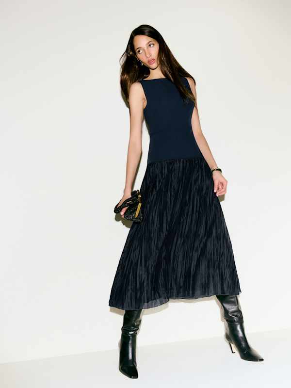 Robe Cyra - Bleu nuit