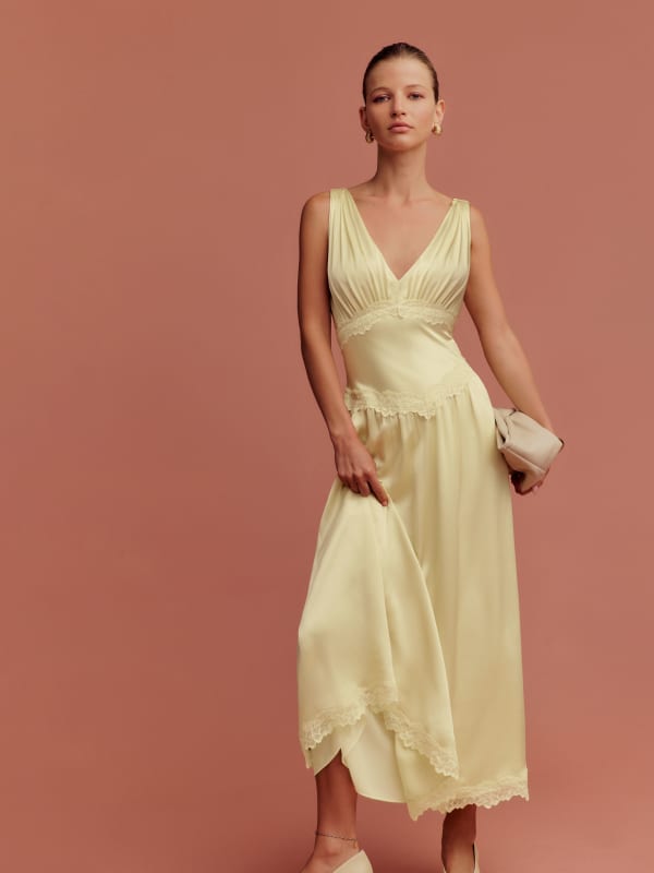 Stasia Silk Dress - Blonde
