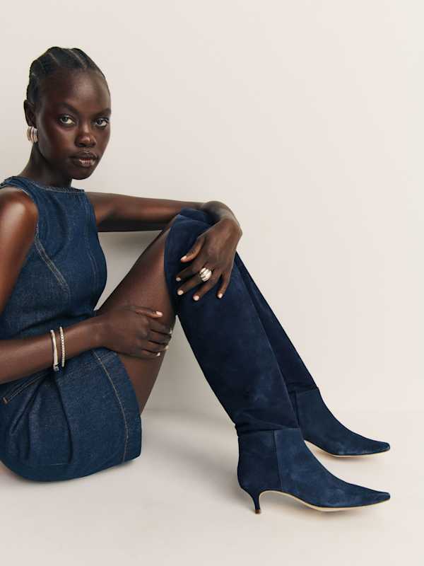 Roxanne Over The Knee Boot - After Hours Suede