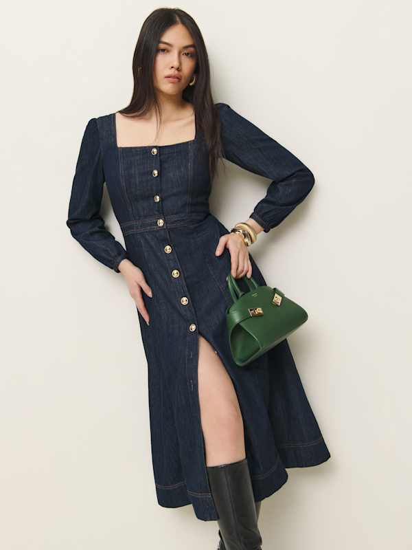 Robe midi en jean Celeste - Liffey