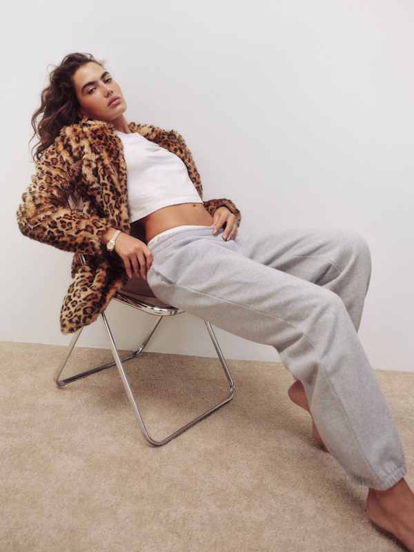 Pantalon de survêtement Boyfriend Skye - Gris chiné