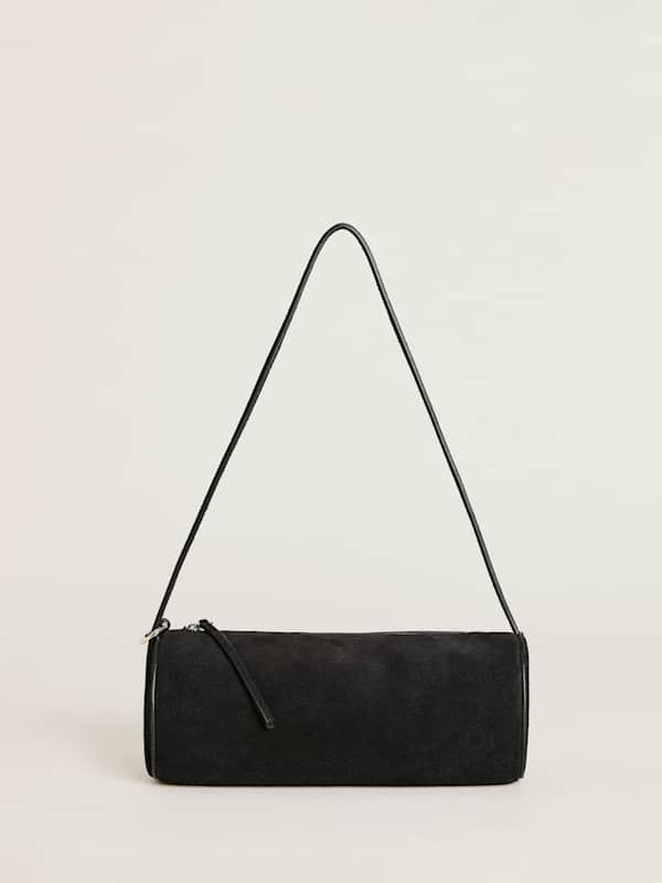 Sac cylindrique Simona - Daim noir