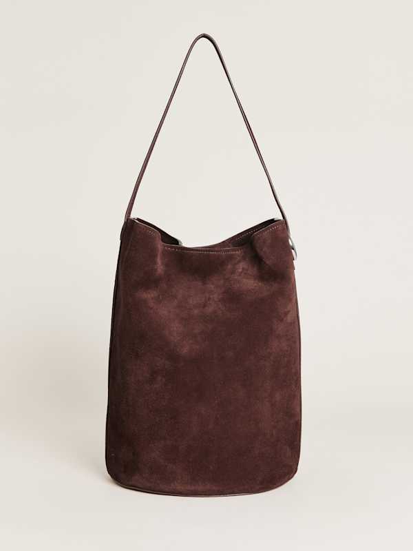 Sac seau Seleena - Daim expresso