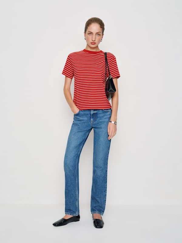 T-shirt col rond Rowan - Rayures Ventura