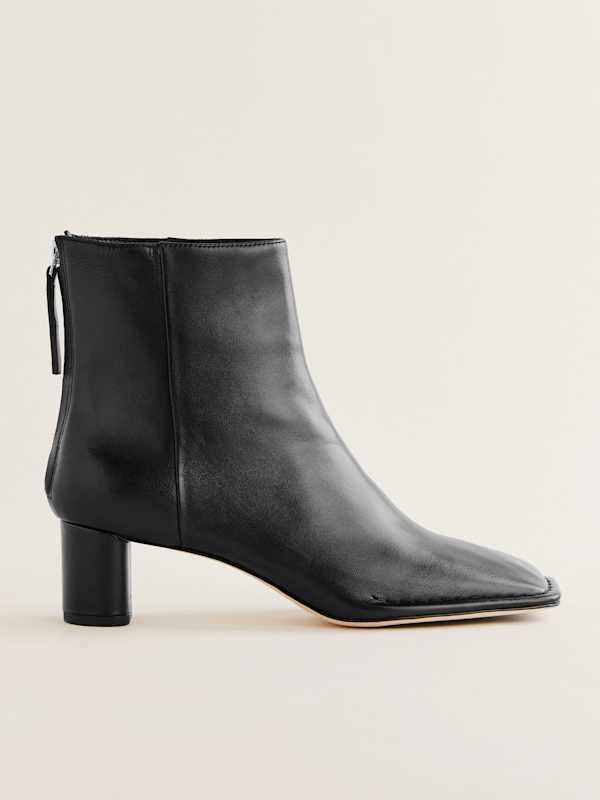Debora Ankle Boot - Black Leather