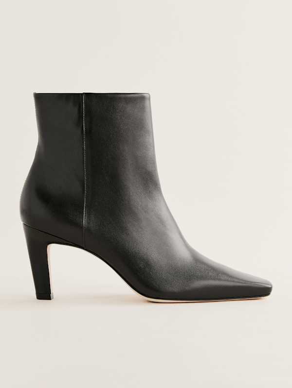 Rae Ankle Boot - Black Leather