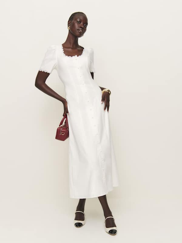 Alida Dress - White